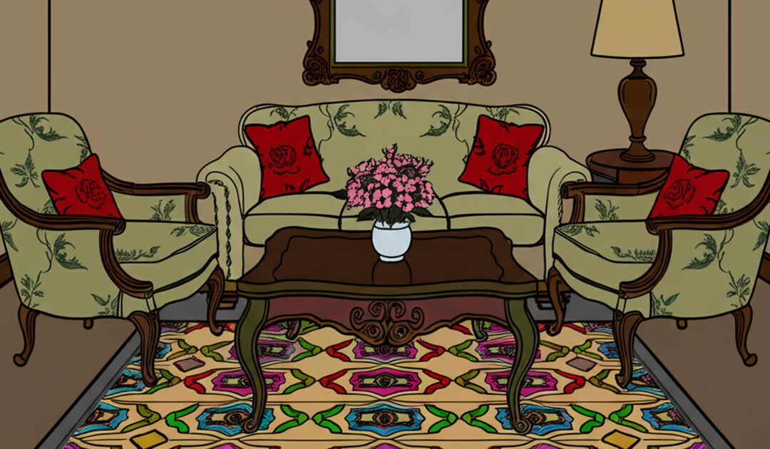 A Vintage-Style Living Room