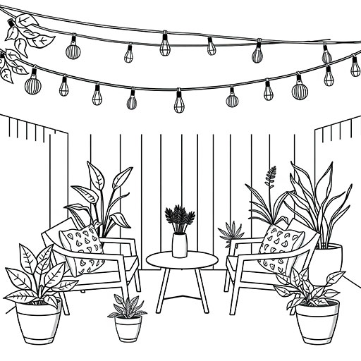 Outdoor Lounge - Outlines