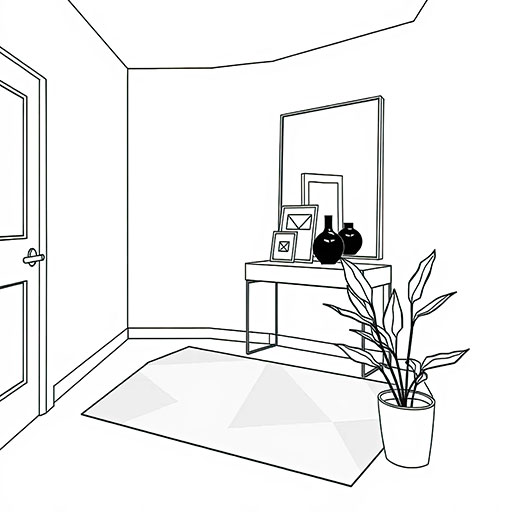 vibrant entryway - Outlines