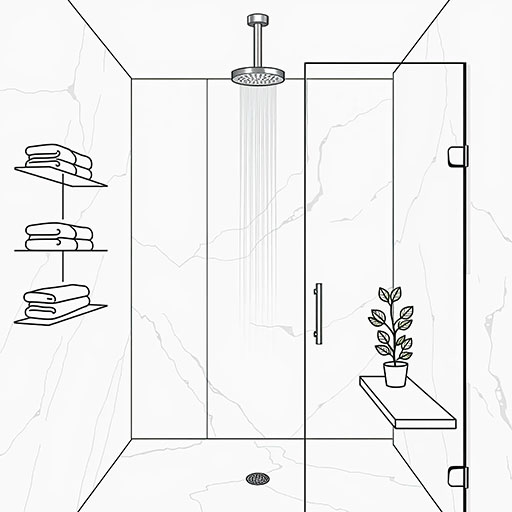 Walk-in-Shower - Outlines