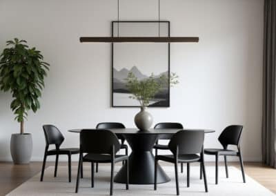 Artistic Minimal Dining Room