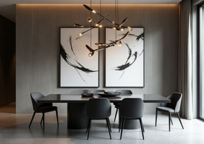 Sculptural Contemporary Dining