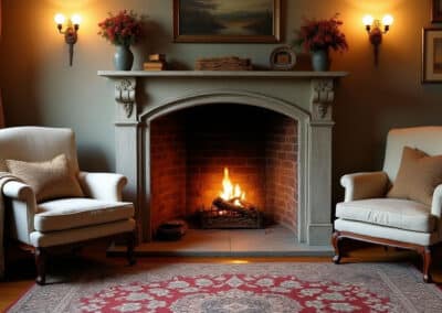 Traditional Fireplace Nook
