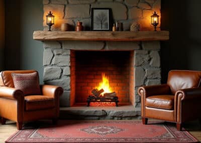 Rustic Fireplace Haven
