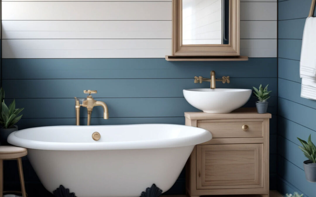 A Farmhouse-Style Bathroom