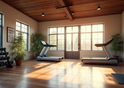 Light-Filled Fitness Room