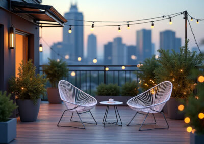 Minimalist Urban Balcony