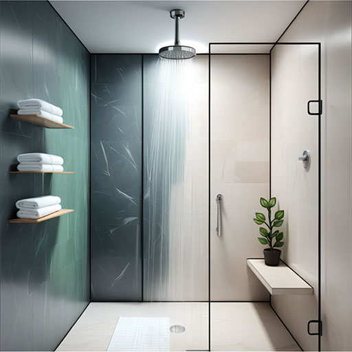 Walk-in-Shower - suggested coloring