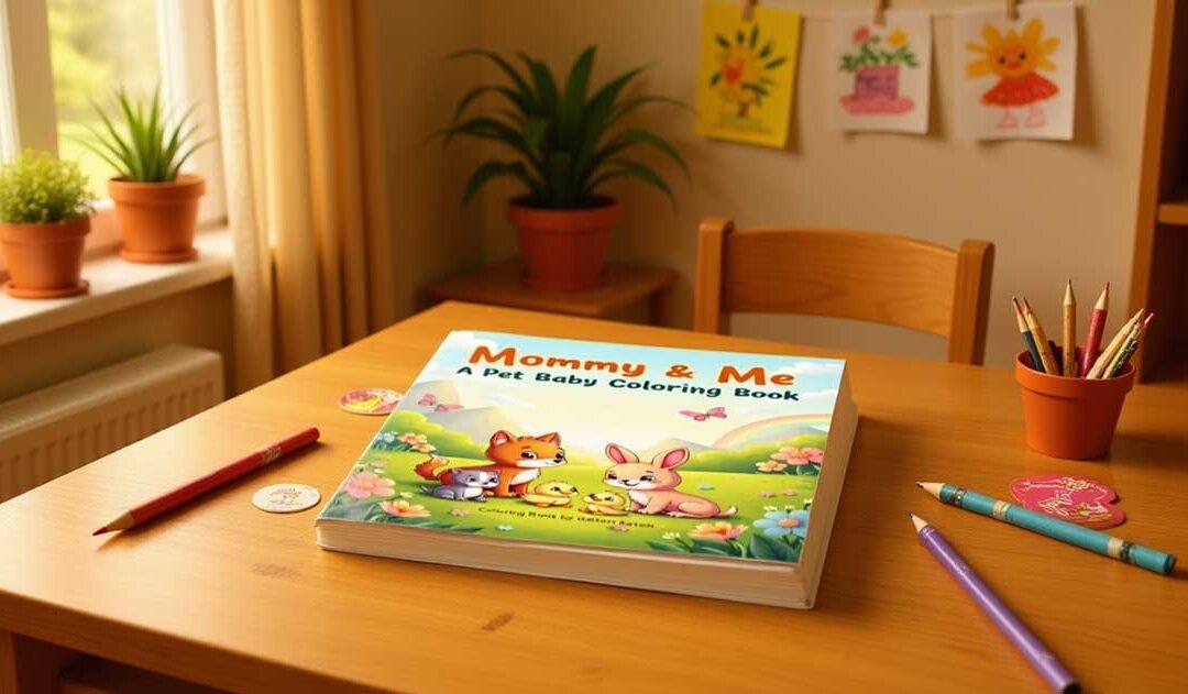 Mommy and Me: a pet baby coloring book