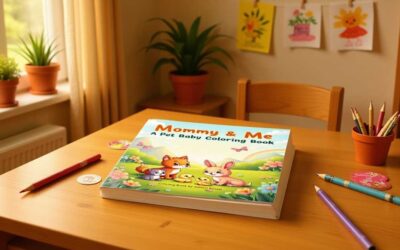 Mommy and Me: a pet baby coloring book