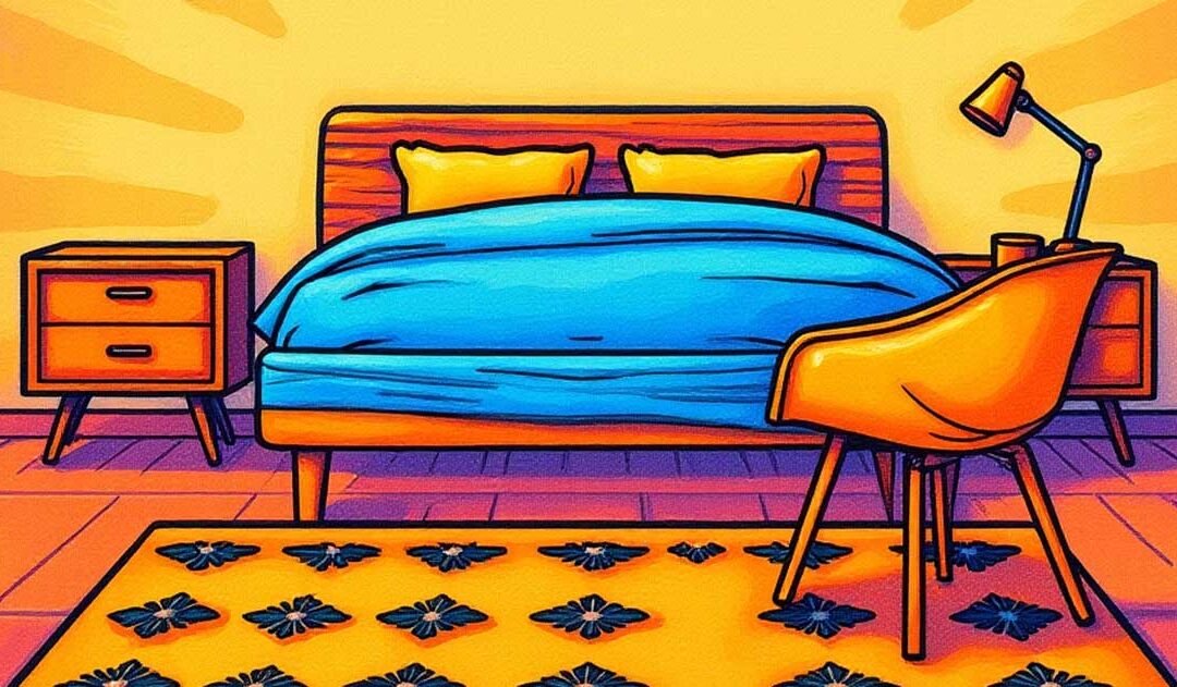 A Mid-Century Modern Bedroom