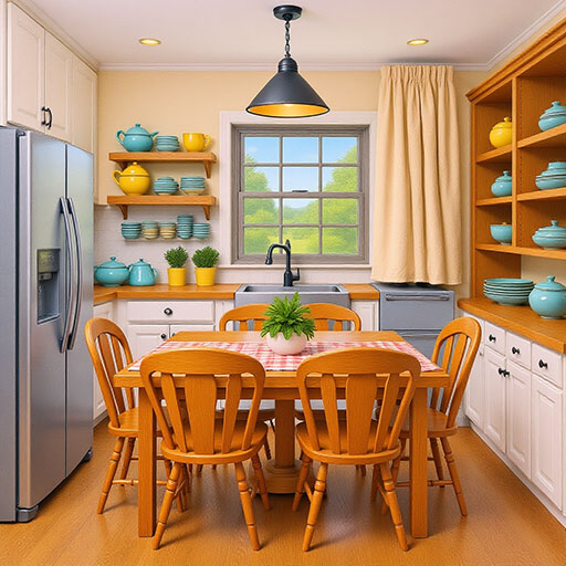 Farmhouse Kitchen - Suggested coloring