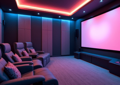 Futuristic Entertainment Room