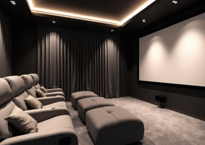 Cozy Luxury Cinema Room