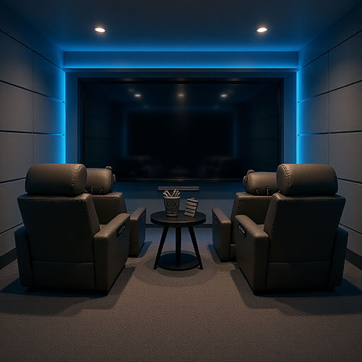 Home theater - Suggested coloring
