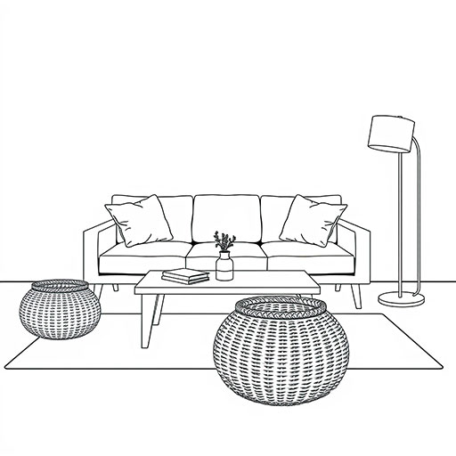 Scandinavian Lounge - Outlines