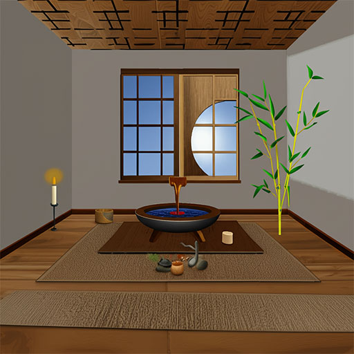 Zen Meditation Space - Suggested coloring